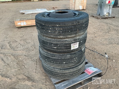 (4) Bridgestone 285/70R19.5 Tires w/Wheels