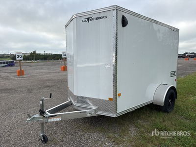 2025 Alcom C6X10S-XLT-P 10 ft S/A ユーティリティトレーラー