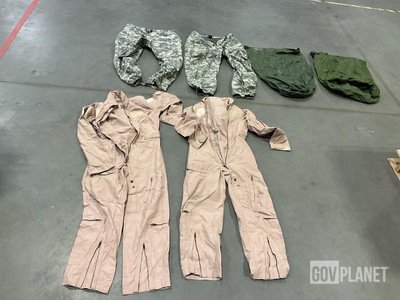 (14) Clothing Bags, (2) Pairs of Coveralls & Assorted Items