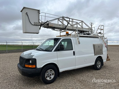 2011 Telelift TTS 20-5-GY 31 ft on 2011 GMC G3500 4x2 Van Mounted Aerial Lift