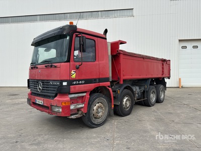 2003 Mercedes-Benz Actros 4140 8x4 Camion Benne Autocarro ribaltabile 3 assi