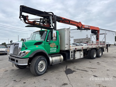 2007 Palfinger Straight Boom on 2008 International Workstar 7500 6x4 Camion à flèche