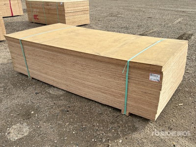 Quantity of (63) 4 ft x 8 ft x 3/8 in CSP/DFP No Stamp Plywood (Unused)