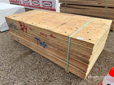 Quantity of (40) 4 ft x 8 ft x 3/4 in CSP/DFP No Stamp Plywood Plywood (Unused)