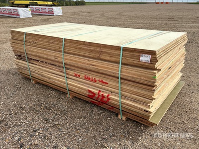 Quantity of (40) 4 ft x 8 ft x 3/4 in CSP/DFP No Stamp Plywood (Unused)