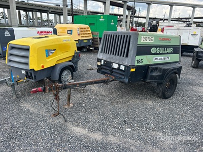 2018 Sullair 185 185 cfm Mobile コンプレッサー