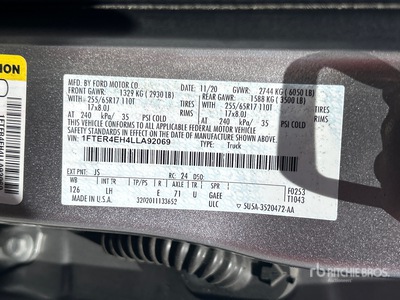 2020 Ford Ranger 4x2 Crew Cab Pickup