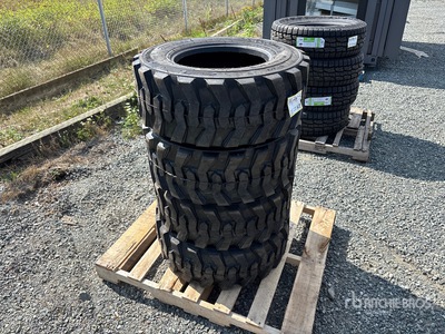 Quantity of (4) 12-16.5 Neumáticos (Unused) - Fits Skid Steer Loader