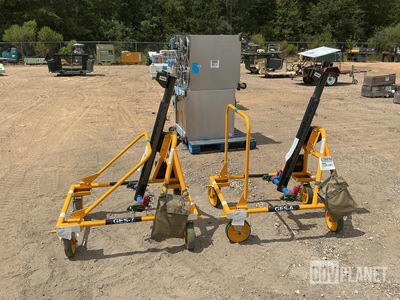 (2) Equipment & Supply NESD-1 Aircraft Ejection Seat Transportation Dollies