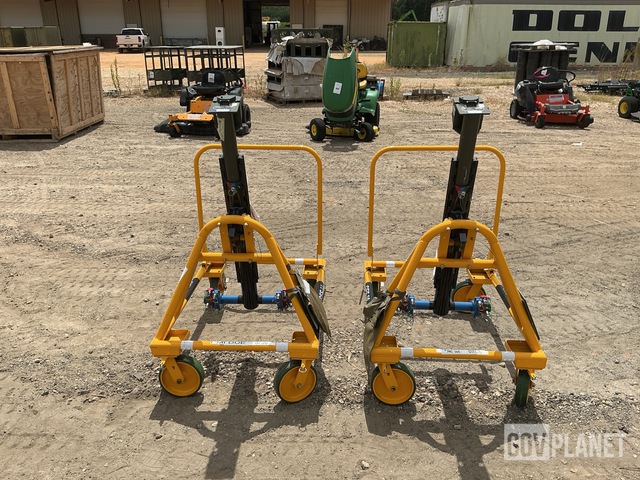 (2) Equipment & Supply NESD-1 Aircraft Ejection Seat Transportation Dollies