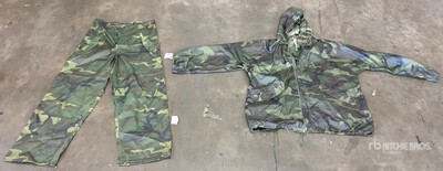 (19) U.S. Woodland Rain Parkas & (16) Trousers