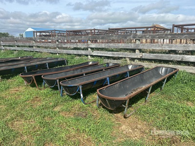 Quantity of (4) 130 in x 26 in Bunk Livestock Feeder