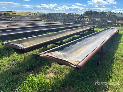 Quantity of (2) 30 ft x 2.5 ft Bunk Livestock Feeder
