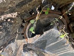 Undercarriage with Left Track Tensioner