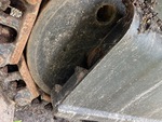 Undercarriage with Left Track Tensioner