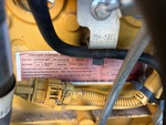 Engine with Emission Certification Label