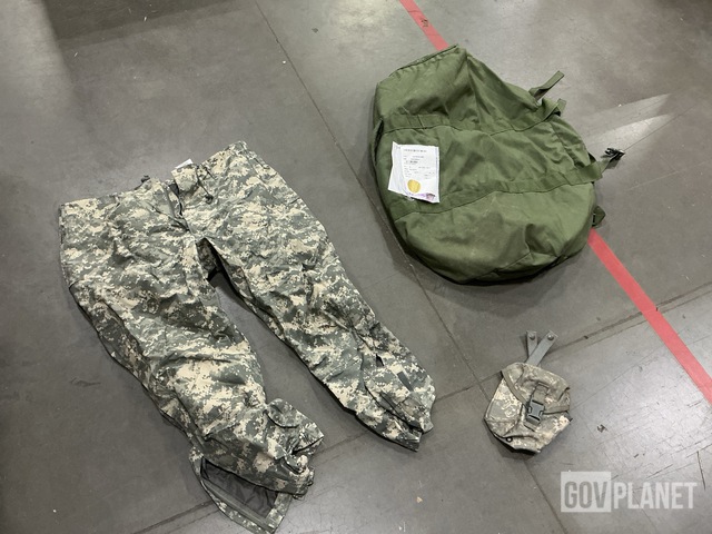 (34) Pairs of Wet Weather Trousers, (30) Duffel Bags & Assorted Items