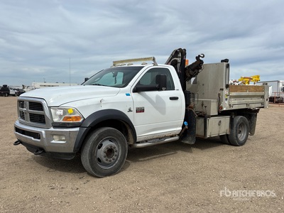 2009 Hiab 980 kg Knuckle Boom on 2011 Dodge Ram 5500 SLT 4x4 Boom Truck