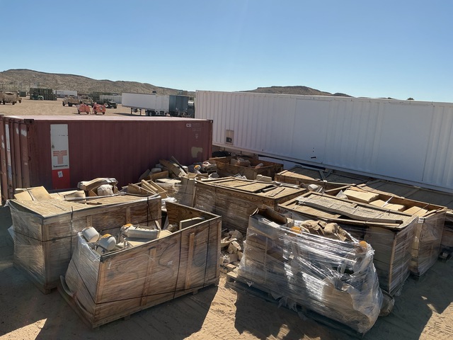 (22) Pallets of Vehicular Seats w/Components & Shipping Container