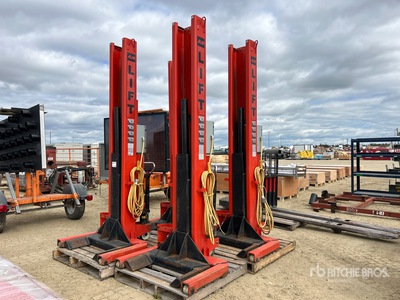 Quantity of (4) 2005 ALM WE-18 18000 lb Portable Auto Construction Hoist