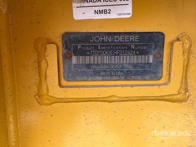 2017 John Deere 700K Pelleteuse à chenilles