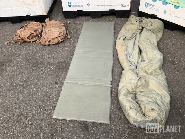 (10) Sleeping Bags, (25) Assault Packs & (31) Self-Inflating Sleeping Mats