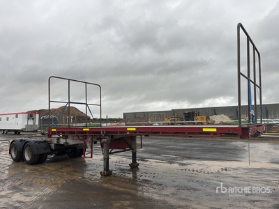 2001 Barker 6 m Bogie/A B-Double Lead Remolque caja abierta