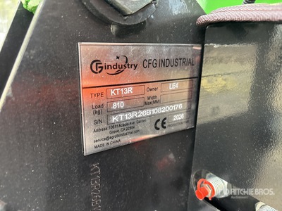 2026 CFG KT13R Mini Excavator (Unused)