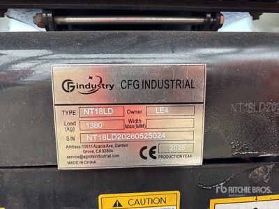 2026 CFG NT18LD Mini Excavator (Unused)