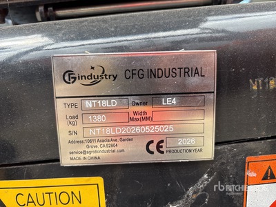2026 CFG NT18LD Mini Excavator (Unused)
