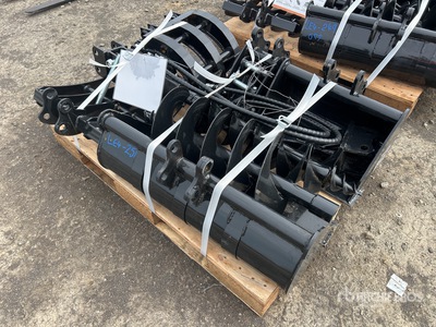 2026 AGT 12EX-ATA Q/C Quantity of (9) Mini Excavator Attachment set (Unused)