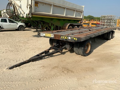 2013 8.7 m Tri/A Drawbar A-Train Pup Remorque à plateau