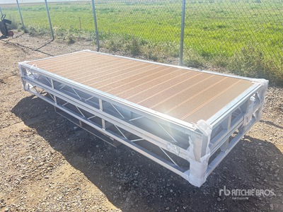 Quantity of (2) 2024 BYT BDF410 10 ft x 4 ft Aluminum Boat Dock Section Kit (Unused)