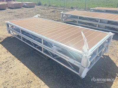 Quantity of (2) 2024 BYT BDF410 10 ft x 4 ft Aluminum Boat Dock Section Kit (Unused)