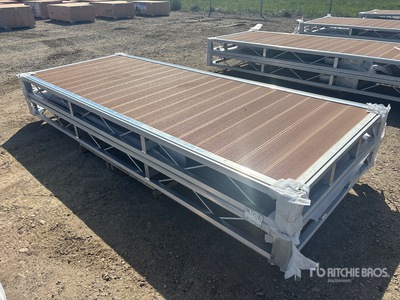 Quantity of (2) 2024 BYT BDF410 10 ft x 4 ft Aluminum Boat Dock Section Kit (Unused)