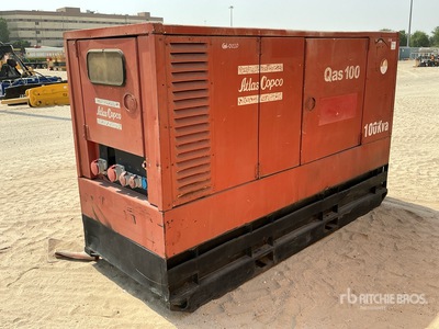 Atlas Copco QAS100 100 kVA Skid-Mounted Generator Set