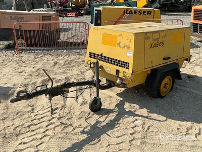 1992 Atlas Copco XAS 65 Mobile Electric Compresor de aire