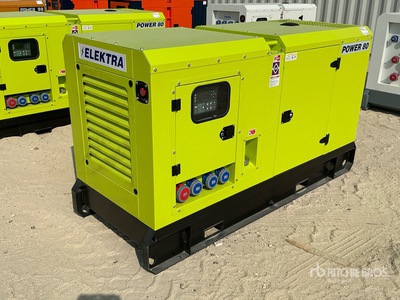 2026 Elektra EL80 80 kVA Skid-Mounted Generator Set (Unused)