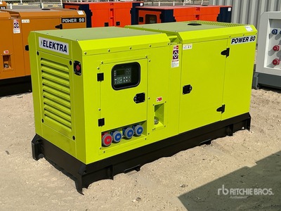 2026 Elektra EL80 80 kVA Skid-Mounted Generator Set (Unused)