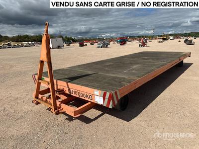 2016 JAC RDAT 10000 kg T/A Remorque Plateau Remolque Portamaquinaria