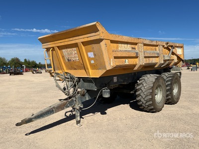 2012 Lambert L240TP T/A Remorque Benne 2 Essieux End Dump Trailer