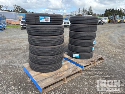 Quantity of (12) 255/70R22.5 Tires (Unused)