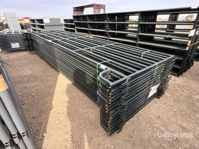 Quantity of (18) 2026 BYT PNL180 18 ft x 5 ft 6 in 5 ft 6 in High 6 Rail 18 ft Livestock Panel (Unused)