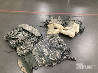 (8) Large Field Pack Sets, (14) Assault Packs & Assorted Items