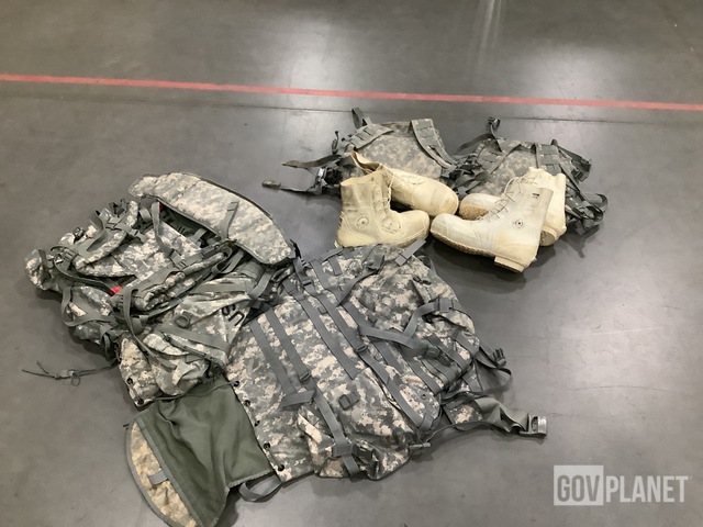 (8) Large Field Pack Sets, (14) Assault Packs & Assorted Items