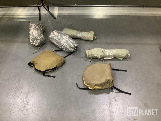 (4) Shelter Systems, (2) Improved Combat Shelters, (3) Bednets & Assorted Items