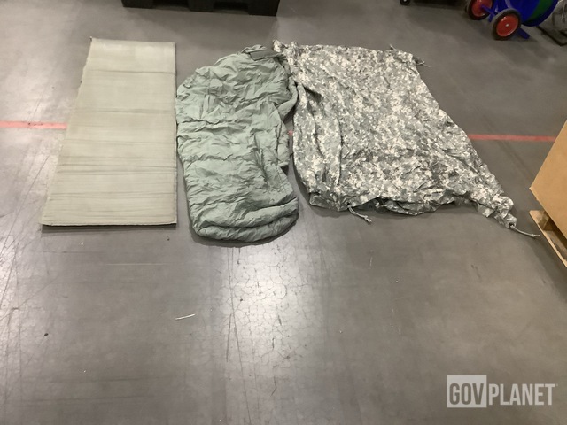 (8) Sleeping Bags, (7) Tarpaulins & (16) Self-Inflating Sleeping Mats