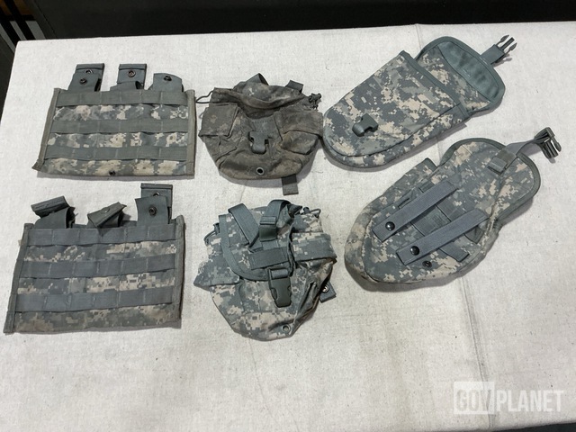 (96) M4 Three Mag Pouches, (49) Entrenching Tool Carriers & Assorted Items