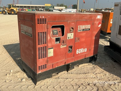 2014 Stamford 60 kVA Skid-Mounted Generator Set