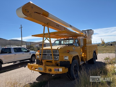 1999 Altec AN755 on 1990 Ford F-800 4x2 Podnośnik Koszowy